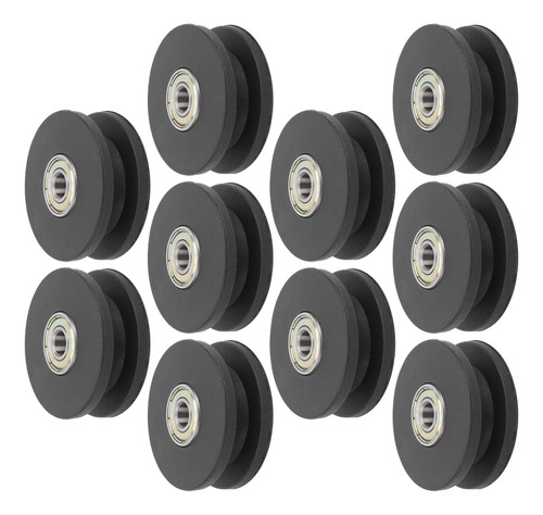 Polea De Gimnasio 10 Piezas 50 Mm Nylon Fitness Rodamientos