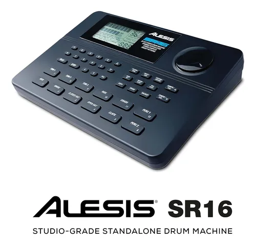 Caja De Ritmos Alesis Sr-16 , 233 Sonidos, 12 Pads, Negro