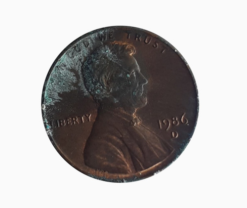 Moneda Estados Unidos 1986 1 Centavo