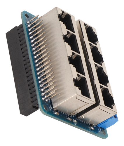 Placa Gpio Breakout Professional Con 8 Puertos Rj45 Y 40 Pin