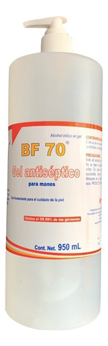 Alcohol gel BF 70 en envase fragancia a neutra 950 ml 1 kg