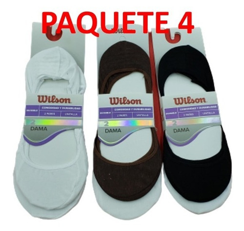 Wilson Protectores De Pies Liner Dama 6 Pares