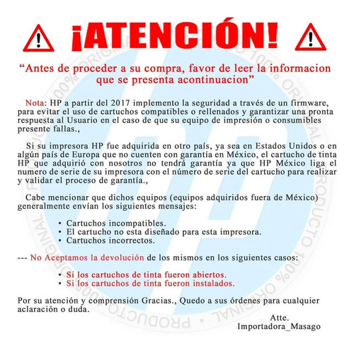 Imagen 2 de 4 de Cartucho Tinta Hp 667 Negro 3ym79al Original 1275 2374 2375