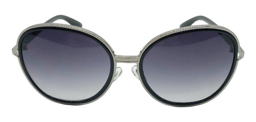 Óculos De Sol Carmen Vitti Cv7023 C1 Prateado E Preto