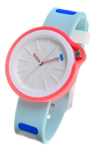Reloj Fila Unisex Verde Aqua Casual Lifestyle 38315006lbyw Color de la correa Azul