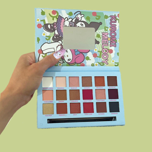 Paleta De Sombras De Ojos Kuromi X My Melody