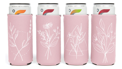 Juego De 10 Enfriadores De Latas De Boda Delgados - Recuerdo
