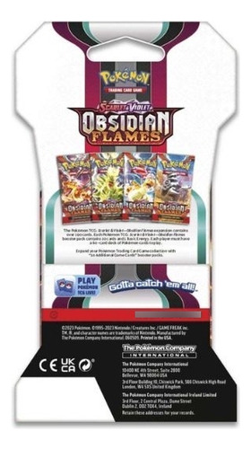 Pokémon Tcg: Obsidian Flames Sleeved Booster (inglês)