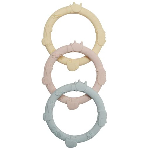 Wild Teething Ring Set (pastel)