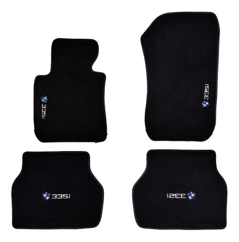 Imagen 1 de 6 de Tapete Automotriz Compatible Con Bmw 335i / Blanco / M2