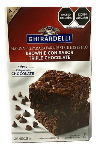 Harina Para Brownie De Chocolate Ghirardelli 2.26kg