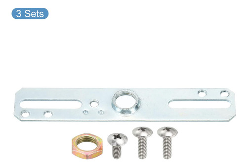 Kit Barra Transversal Lámpara Soporte Montaje 10 Cm Placa Lu