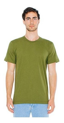 Camiseta De Cuello Redondo De American Apparel Men Fine Jers