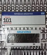 Comprar Chapa Patente Para Trailer 101 Aluminio Envios En El Dia