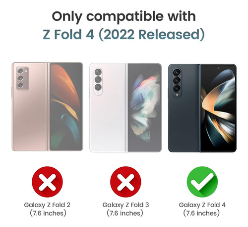 Ruky Para Samsung Galaxy Z Fold 4 Funda Con Protección De De