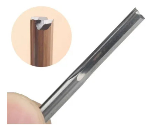 Fresa Router Cnc 2 Cortes Reta 8mm X 32mm - 3 Pçs.