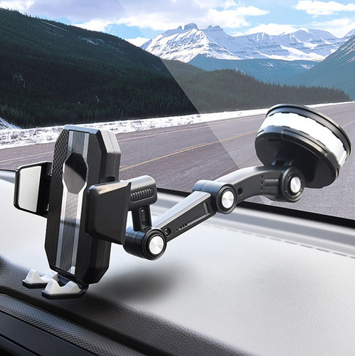 Suporte De Telefone Com Ventosa Giratória 360° Para Carro