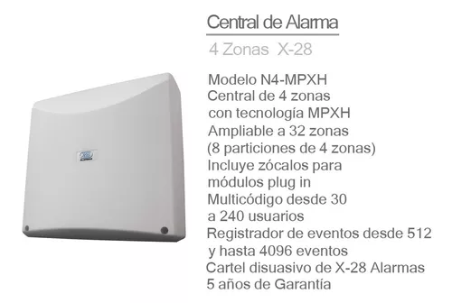 Kit Alarma Casa Full X-28 8 Zonas Inalámbrica Celular Remoto