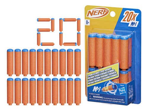 Recarga de dardos Nerf serie N para 20 dardos - Hasbro F8640