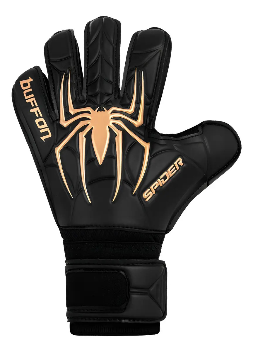 Guantes De Portero Buffon Spider Básico Infantil Para Niño Color Negro Oro Talla 4