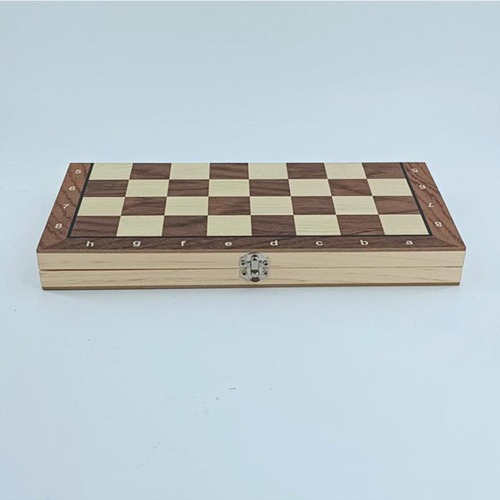 Ch Juego De Ajedrez Backgammon Portátil De Madera