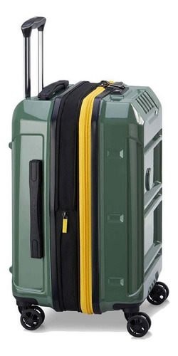 Valija De Cabina Expandible 55 Cm. Delsey Rempart Color Verde Khaki