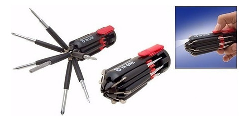 Destornillador 8 En 1 Con Linterna Led Herramienta Multiuso