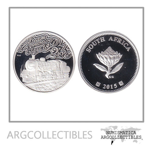 Sudafrica Moneda 2 1/2 Centavos 2015 Plata 925 Proof