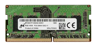 Memoria Sodimm 8gb Ddr4 2666 Mhz Para Laptop