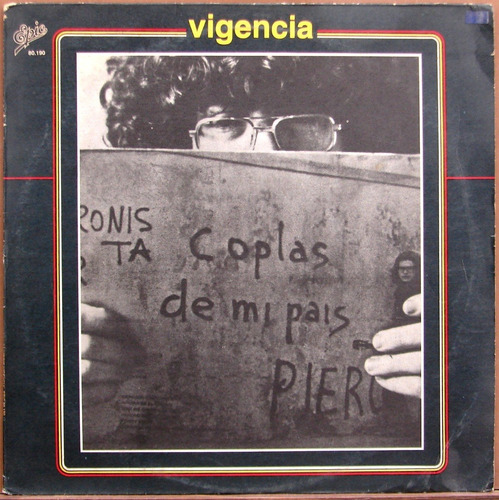 Piero - Coplas De Mi Pais - Lp Reedicion Año 1982 - Alexis31