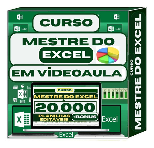 Domine O Excel! Curso Em Video Aula + 20 Mil Planilhas+bônus