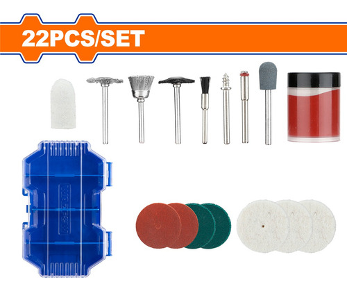 Set X 22pcs Accesorio Mini Torno 1/8 Wrr6022 Wadfow