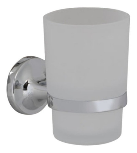 Set Accesorios Baño Pringles Kahlo 5 Metalico Cromado Vidrio
