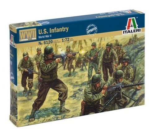U.s. Infantry By Italeri # 6120  Escala 1/72