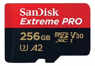 Memoria Micro Sd Sandisk Extreme Pro 256gb De 200mb/s