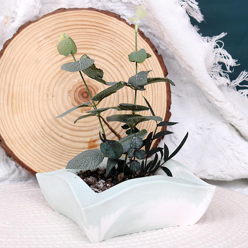 De Planta De Resina Cuadrada Grande Diy, Cuadrados De