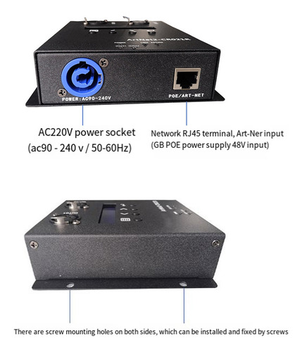 Interfaz De Controlador De Iluminación Ethernet Artnet Dmx 5