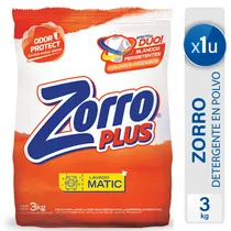 Comprar Jabon En Polvo Detergente Zorro Clasico Matic - Mejor Precio