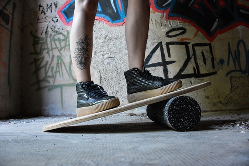 Rodillo Balance Board Caucho Reciclado Rolo 365 Mm