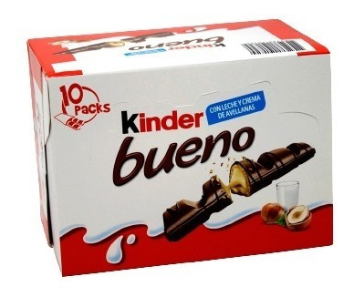 Chocolate Kinder Bueno Display Con 10 Pzas