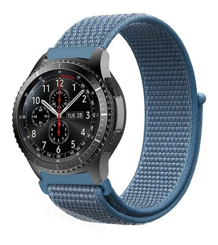 Pulseira Universal Ballistic Para Relógio 22mm - Gshield Cor Azul Celestial Largura 22 mm