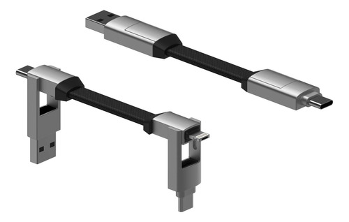 Cable Cargador De Llavero Portatil Rolling Square Incharg...