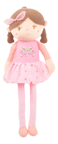 Linzy Toys Pink Olivia Doll - Muñeca De Trapo De Peluche D.