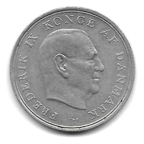 Dinamarca Moneda De 1 Krone Año 1961 Km 851.1 - Excelente-
