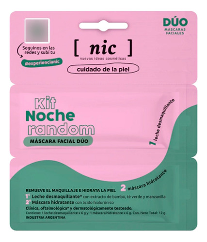 Nic Kit X4 Rutina Facial Completa Hidratacion Luminosidad
