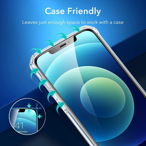 3 Protector De Pantalla Esr Para Iphone 12/12 Pro De 6.1
