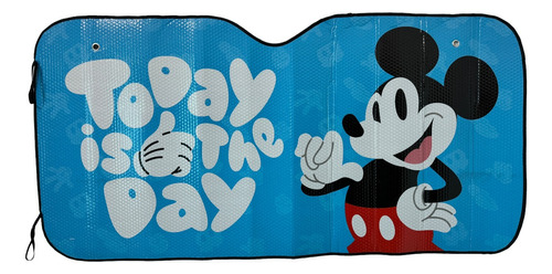 Parasol Parabrisas Plegable Mickey Mouse Disney Con Ventosas