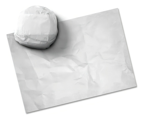 Papel Acoplado Monolúcido Lanche Liso Branco 30x38cm C/1kg
