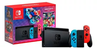 Nintendo Switch Azul E Vermelho + Mario Kart 8 Deluxe