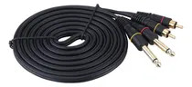Comprar 10 Pies Dual Rca Macho Jack A Dual 6,35 Mm 1\u002F4 Ts Macho Plug